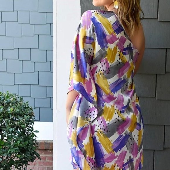 NWT Perfectly Priscilla Extra Special Print Dress - Multi - Size 18/20 - Picture 3 of 4